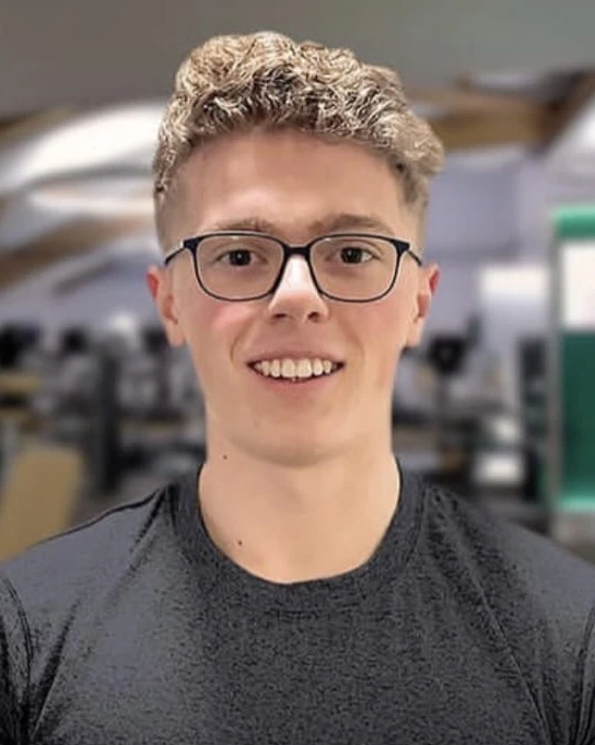 Nathan Burgess in a gym